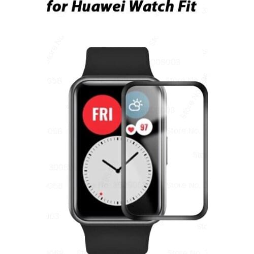 Screen Protector 3D PMMA Curved Edge HD Full Coverage Film for Huawei watch fit