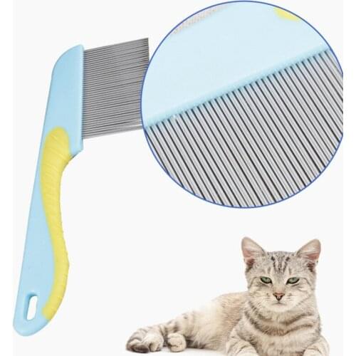 Protect Flea Comb For Cats Dogs Pet Stainless Steel Comfort Flea Hair Grooming Tools Deworming Brush Short Long Hair Fur Remove