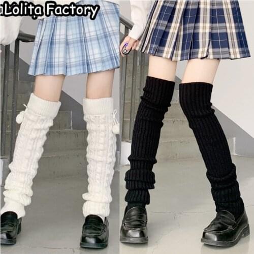 Over knee Women GIRL Knit Boot Cuffs Leg Warmers Womens Socks Gaiters Hollow Boot Covers JK UNIFORM Leg warmers Boot Toppers