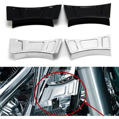 1 Pair Motorcycle Frame Downtube Crossbrace Cover Accent Trim For Harley Touring Electra Sreet Road Glide Road King Trikes 99-13