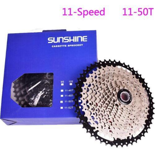 11 speed Bicycle Freewheel SUNSHINE 11-50T MTB wide than the MTB Bike different cassete SunRace 11-50 hot selling