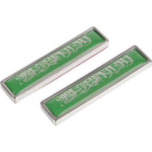 2Pcs/Lot Car Saudi Arabia Flag Metal Sticker Decorate Sticker Emblem Badge For Cars National flag