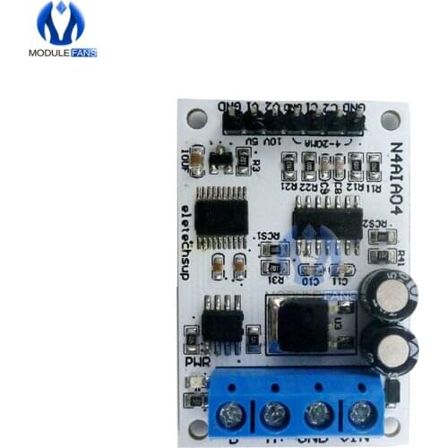 4-20MA RS485 Voltage Current Analog Collector ADC Modbus RTU 4-Channel N4AIA04 Voltage Current Acquisition Module