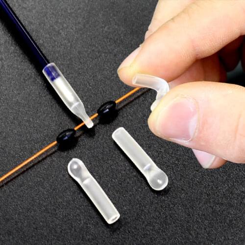 50PCS Carp Fishing Accessories Transparent Floated Adaptors Helicopter Carp Fishing Rigs Floats Beads For Carp Fishing Tackle