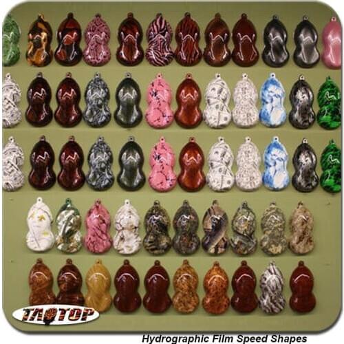 White and Black 10pcs/lot Plastic Speed Shapes Hydrographic Films Testing Pieces Speed Shape