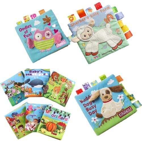 Baby Toys Knowledge Kids Cloth Book Around Multi-touch Multifunction Fun And Double Colorful Newborn Bed Bumper