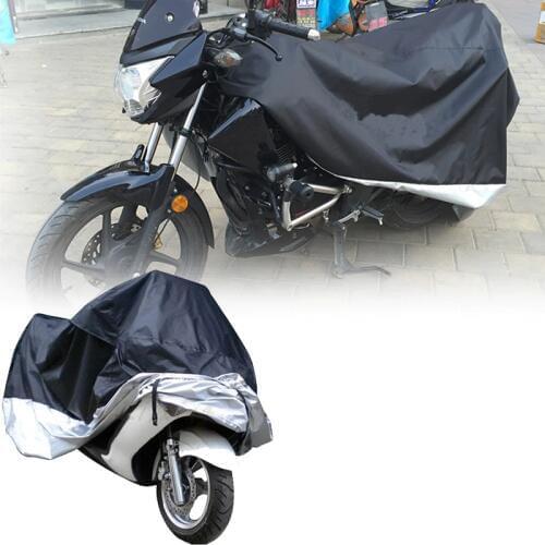 For Honda Kawasaki Yamaha Suzuki 180T Motorcycle Waterproof Cover Outdoor Protector UV Rain Dust Snow Proof