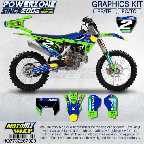 Customized Team Graphics Backgrounds Decals Custom Stickers Kit For Husqvarna 2016-18 TC FC TX FX FS 2017-19 TE FE 125-450c 720