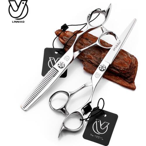 Quality Scissor 6 Inch Professional Hair Scissors Hairdressing Barber Shears Set Salon Equipment Tools Cutting Thinning Scissors