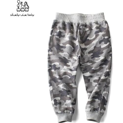 Camouflage Boys Trousers Boys Pants Casual Cotton Print Mid Elastic Waist Harem Kids Pants Baby Boy Grils Children Pants Unisex