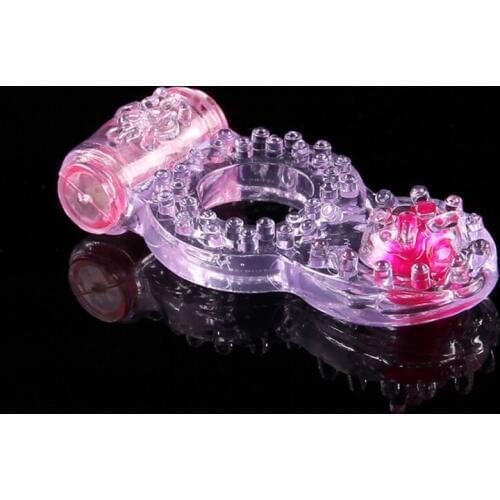 Couples Dual Pleasure Penis Ring Vibrating Cock Ring clit stimulator longer erections and more intense ejaculations penis ring