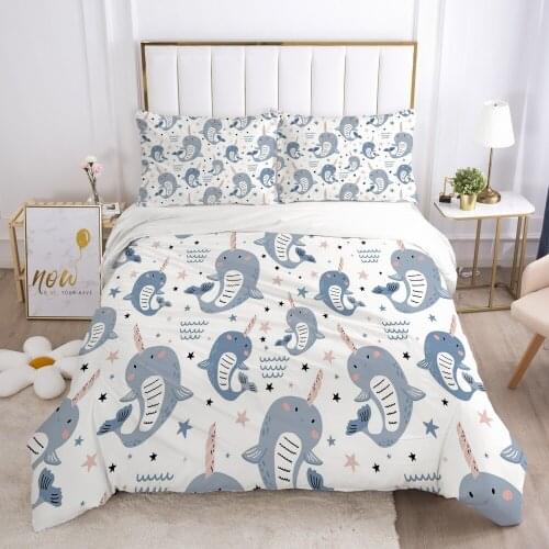 Bedding Set 3pcs Duvet Cover Sets Quilt Covers Blanket Case Bed Linens Twin Double Size 3D Design Cartoon Bed Linens