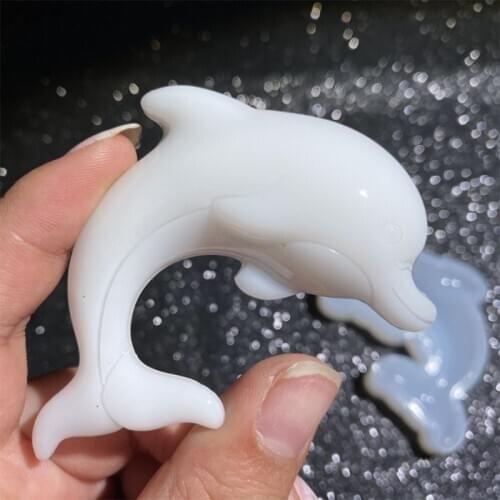 Crystal Epoxy Resin Mold Dolphin Pendant Casting Silicone Mould DIY Crafts Tool F3MF