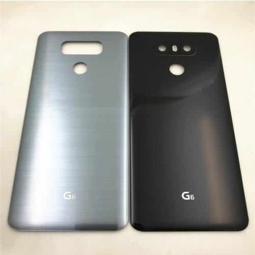 For LG G6 LS993 US997 VS998 H870 Battery Cover Rear Glass Door Battery Cover With Camera Lens + Adhesive
