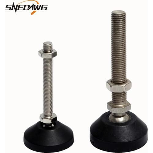 M8/M10 Directional Adjusting Foot Cup Leg Nylon Universal Hooves Fixed Anchor Cup Foot Support DIY Hardware for Aluminum Profile