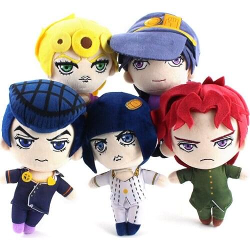 Jojos Bizarre Adventure Plush Toys Giorno Giovanna Kujo Jotaro Josuke Higashikata Bruno Bucciarati Soft Stuffed Dolls