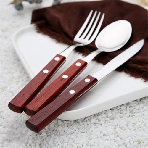 Steak Knife Forks Spoon Dinnerware Set Cutlery Set Stainless Steel Western Tableware Classic Dinner Knife Fork Restaurant Dining