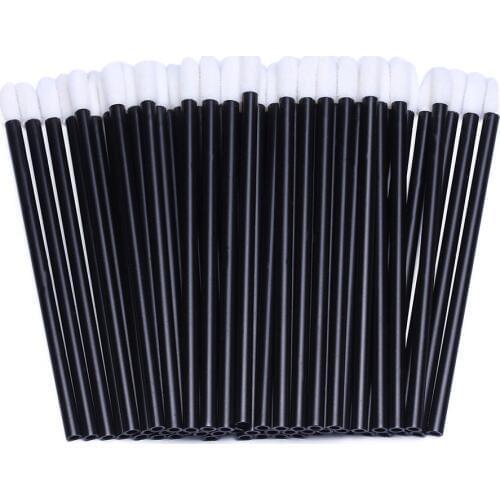 Wholesale Transparent Handle Lip Makeup Brush Lip Stick Applicator Disposable Lip Makeup Brushes