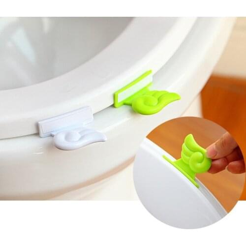 Portable Sanitary Toilet Seat Cover Lifter Toilet Bowl Seat Cover Lift Handle Toilet Seat Cover