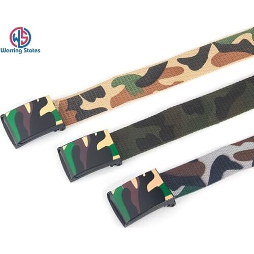 [Warring States] Tactical Military Camouflage Belt for Men, Luxury Army Brand Belt, Heavy Nylon Belt, Paintball Belt Jeans