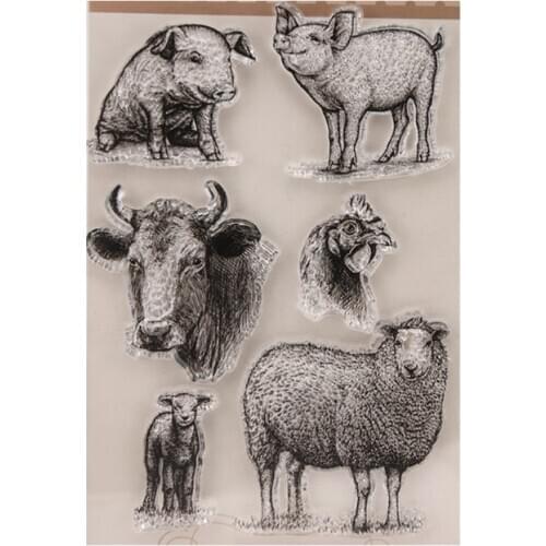 Animals Clear Silicone Seal Stamp For DIY Album Scrapbooking Photo Card Decor