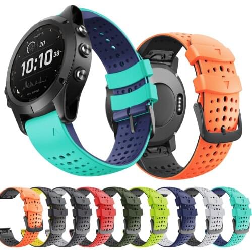 22 26MM Quick fit Watch Band Strap for Garmin Fenix 6X Pro 935 6 Watch Silicone Easyfit Wrist Band For Fenix 5 Plus Watch Strap