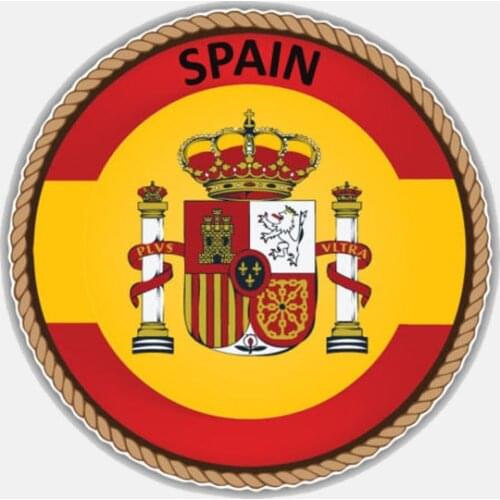 Reflective car sticker Spain Flag Car Sticker Accessories Vinyl Motorcycle Waterproof Windshield Car Window Car Styling Decal