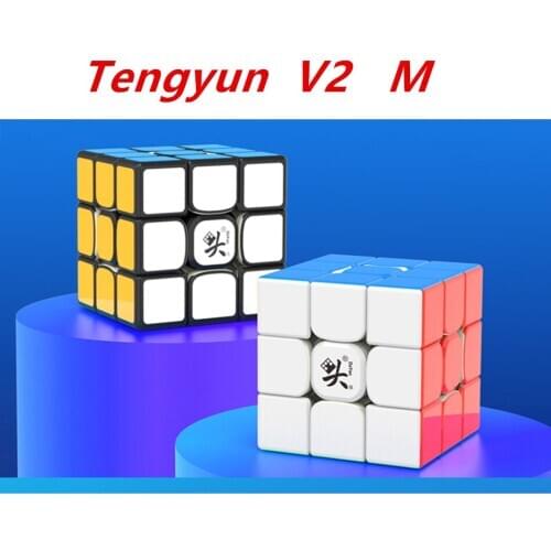 Tengyun V2 M 3x3x3 V1 V2 Magnetic Cube Professional Dayan V8 3x3 / v2m 3x3 Magic Speed Cube teng yun 2x2 Puzzle Educational Toy