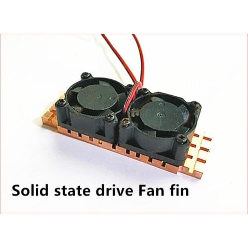 Pure copper M.2 NGFF 2280 PCI-E NVME Solid state drive SSD Radiator with fan Heat sink