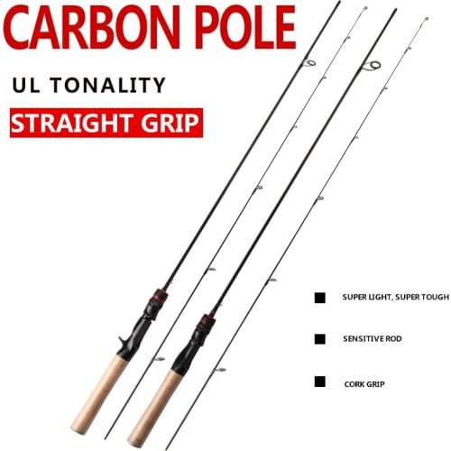 Mavllos 1.5M/1.68M UL Fishing Rod 2 Section Carbon Fiber Solid Tips.W 0.8-7g Lure Rod New Design Fishing Casting Spinning Rod