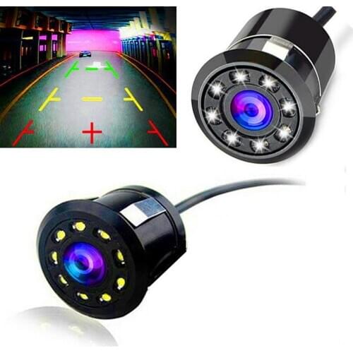 8 LED Night Vision Waterproof Reversing Cam Wide Degree New Car Rear View Camera Universal Backup Reverse Parking Camera