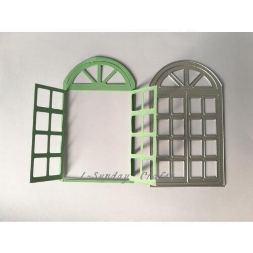 L-Sunday Crafts Die Cuts Window Frame Metal Cutting Dies Stencil Scrapbooking Embossing Cardmaking Paper Crafts