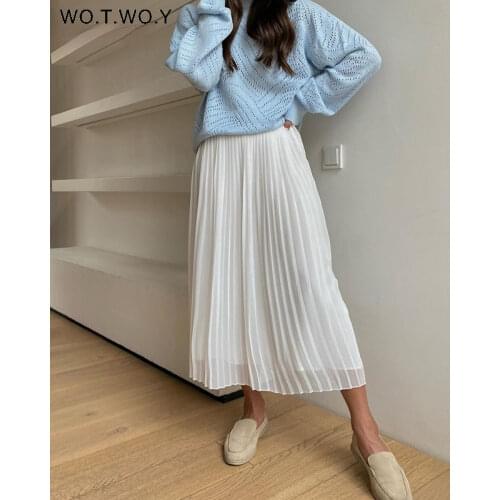 WO.T.WO.Y Women's Pleated Skirts