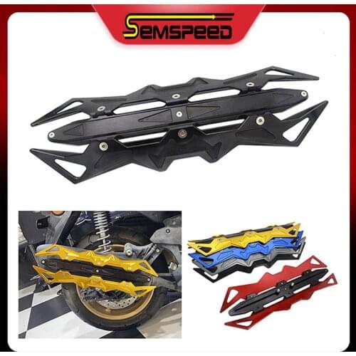 SEMSPEED Motorcycle Exhaust Pipe Guard Falling Protection Frame Cover For Honda Forza 125 Forza 250 Forza 300 MF 13 2010-2020