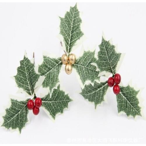 1pcs Christmas Tree Decoration Artificial Flowers DIY Handmade Scrapbook Accessories Paper Party Gifts Golden Bells Home Crafts