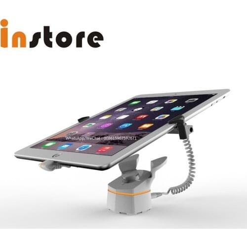 10 pcs Retail Display Security Anti-theft Tablet Display Stand with Alarm and charger for_ipad lock with Steel bracket clamp
