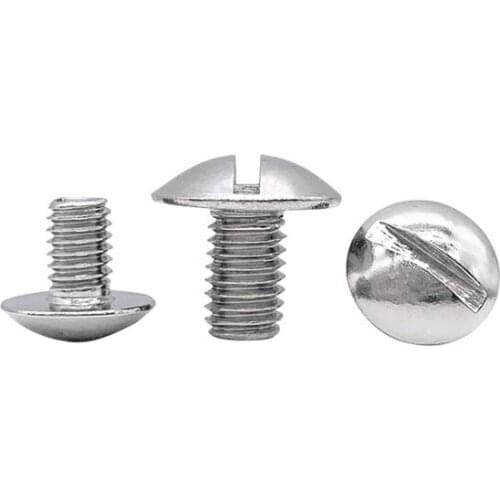 30pcs M4 M5 Slotted big flat head screws one word machine nail screw mechanical bolts stainless steel bolt 6mm-16mm length