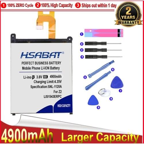 HSABAT LIS1543ERPC 4600mAh for Sony Xperia Z2 L50w L50U L50T Sirius SO-03 D6503 D6502 Battery