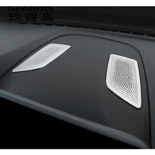 Car Styling For BMW 5 series G30 G38 Central Console Speaker Audio Cover Sticker Frame decoration Trim Interior Auto Accessories