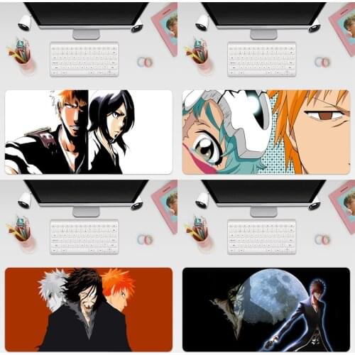 BLEACH Ichigo Kurosaki Large Keyboard Cover Non-Slip Rubber Base Computer Carpet Desk Mat PC Game Mouse Pad