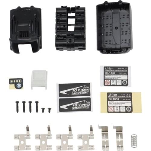 Li-Ion Battery Case Charging Protection Circuit Board Label Box for Makita 18V BL1830 LED Battery Indicator Label