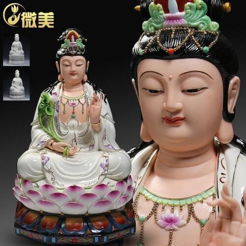 Dehua ceramics 12-28 inch Sam West mahasthamaprapta Buddha ornaments