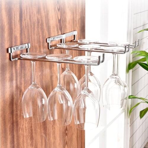Wine Glass Holder Under Cabinet Wine Glass Holder Hanger Convenience Hanging Stemware Holder For Kitchen Hot
