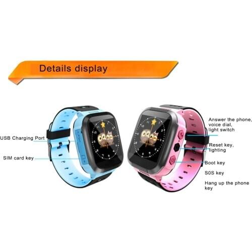 Kids Smart Watch for children SOS Antil-lost LBS/GPS SIM Card Children Smartwatch Baby Clock Location Tracker watches