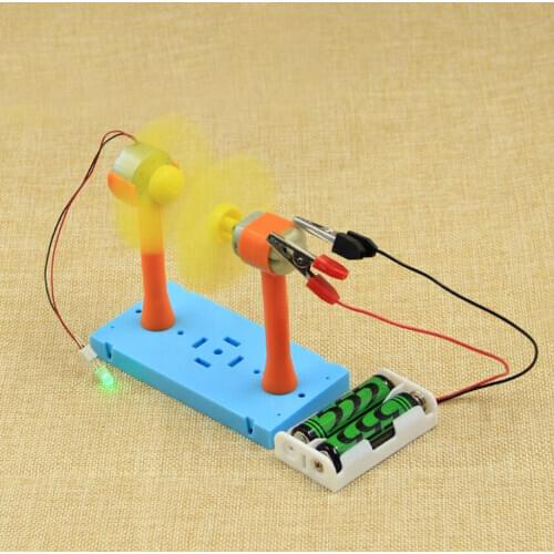 Kids Children Electrical Experiment Kit - Wind Powered Toy Educational Physics Science Model Teaching Aids