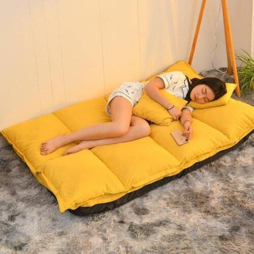 Naipa Lazy Sofa, Tatami Folding Single-double Net, Red-style Womens Japanese Small-family Bedroom, Small Sofa Bed And Chair