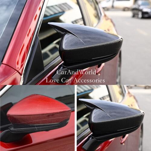 For 2019 2020 Mazda 3 Axela External Side Door Rear View Mirror Cover Molding Frame Trims ABS Chrome Decoration Car Accessories