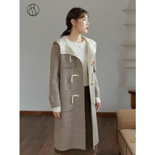 DUSHU Women's Gray Coats