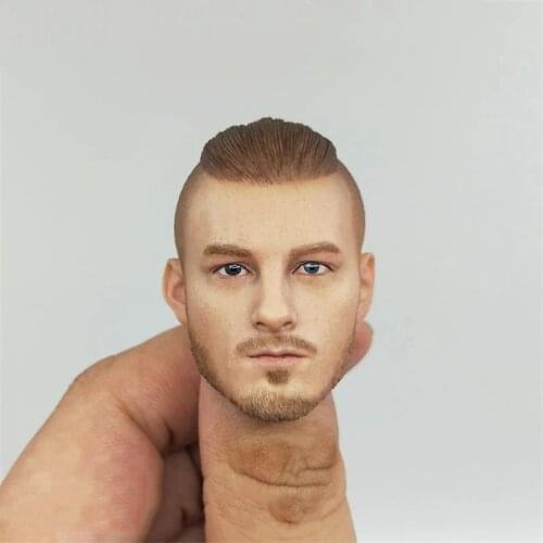 EBS001 1/6 Samurai SAKIFUJICRAIG Male Soldier Head Sculpt Carved Model Fit 12'' Action Figure Body In Stock