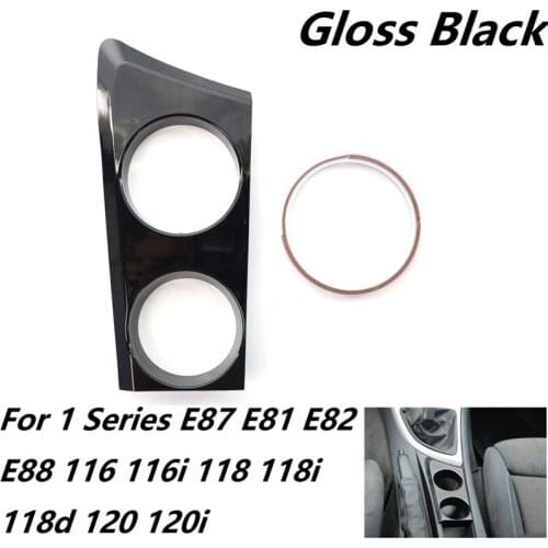 Glossy Black Cup Holder (LHD) for -BMW 1 Series E87 E81 E82 E88 116I 118I 118D